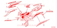 AUTOCOLLANTS pour Honda CB 500 F ABS de 2013