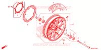 ROUE AVANT pour Honda CB 500 F ABS de 2015