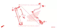 BEQUILLE pour Honda CB 500 F WHITE de 2013