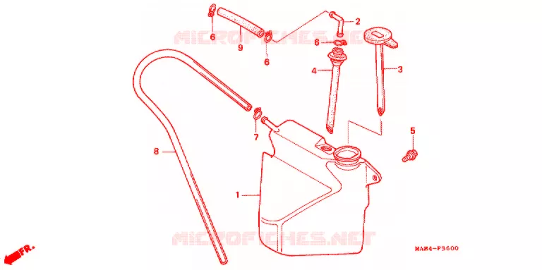 VASE D'EXPANSION Honda MOTO 1500 GOLD-WING 1997  GL1500AV