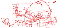 MAITRE CYLINDRE DE FREIN ARRIERE pour Honda GL 1500 GOLD WING de 1988