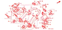 VIDE POCHE   CONDUIT D'AIR pour Honda GL 1500 GOLD WING de 1988