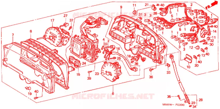 COMPTEUR Honda MOTO 1500 GOLD-WING 2000  GL1500AY