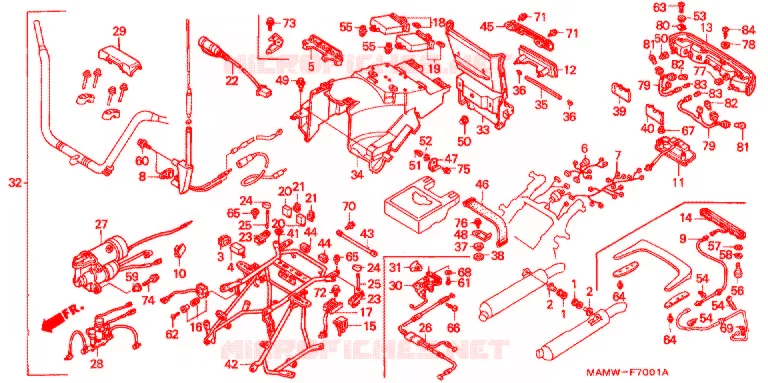 VALISES - TOP CASE (2) Honda MOTO 1500 GOLD-WING 2000  GL1500AY