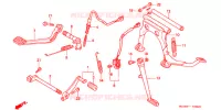 PEDALE   BEQUILLE pour Honda GL 1500 GOLD WING ASPENCADE de 1999