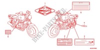 ETIQUETTE DE PRECAUTIONS pour Honda CB 1100 EX ABS, E Package de 2014