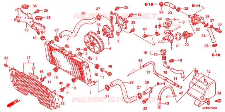 RADIATEUR Honda MOTO 1300 CB 2016  CB1300AG