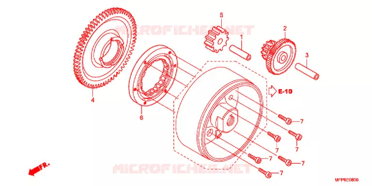 ROUE LIBRE DE DEMARREUR Honda MOTO 1300 CB 2016  CB1300AG