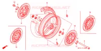 ROUE AVANT pour Honda CBR 1100 SUPER BLACKBIRD de 2001