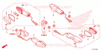 CLIGNOTANT (CBR125RW'11/R'12/RS'12/RT'12) pour Honda CBR 125 BLACK de 2012