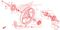 ROUE ARRIERE pour Honda CBR 125 REPSOL de 2012