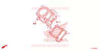 CYLINDRE pour Honda CBR 125 WHITE de 2016