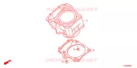 CYLINDRE pour Honda CBR 250 R ABS BLACK de 2012