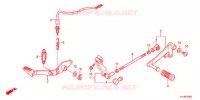 PEDALE pour Honda CBR 250 R ABS BLACK de 2012