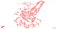 CADRE pour Honda CBR 250 R ABS TRICOLORE de 2012
