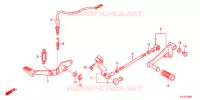 PEDALE pour Honda CBR 250 R ABS TRICOLORE de 2012