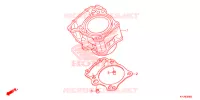CYLINDRE pour Honda CBR 250 R ABS BLACK de 2012