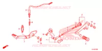 PEDALE pour Honda CBR 250 R ABS RED de 2012