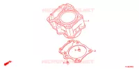 CYLINDRE pour Honda CBR 250 R ABS BLACK de 2014