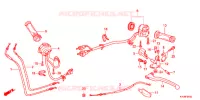 LEVIER DE GUIDON   CABLE   COMMODO pour Honda CBR 250 R ABS BLACK de 2014