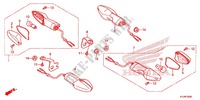 CLIGNOTANT pour Honda CBR 250 R ABS TRICOLOR de 2013