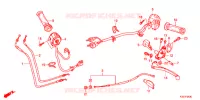 LEVIER DE GUIDON   CABLE   COMMODO pour Honda CBR 250 R ABS WHITE de 2016