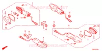CLIGNOTANT pour Honda CBR 250 R ABS RED de 2017