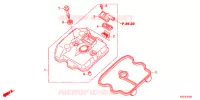 COUVRE CULASSE pour Honda CBR 250 R ABS RED de 2017