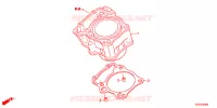 CYLINDRE pour Honda CBR 250 R ABS RED de 2017