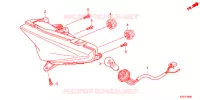 FEU ARRIERE pour Honda CBR 250 R ABS RED de 2017