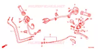 LEVIER DE GUIDON   CABLE   COMMODO pour Honda CBR 250 R ABS RED de 2017
