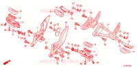 REPOSE PIED pour Honda CBR 250 R TRICOLOR de 2011