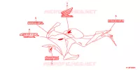 AUTOCOLLANTS (1) pour Honda CBR 250 R de 2011