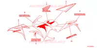 AUTOCOLLANTS (CBR250RC/RAC 2BR) pour Honda CBR 250 R AZUL de 2012