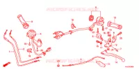 LEVIER DE GUIDON   CABLE   COMMODO pour Honda CBR 250 R AZUL de 2012
