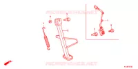 BEQUILLE pour Honda CBR 250 R WHITE de 2013