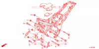 CADRE pour Honda CBR 250 R WHITE de 2013