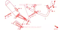 SILENCIEUX D'ECHAPPEMENT pour Honda CBR 250 R TRICOLOR de 2015