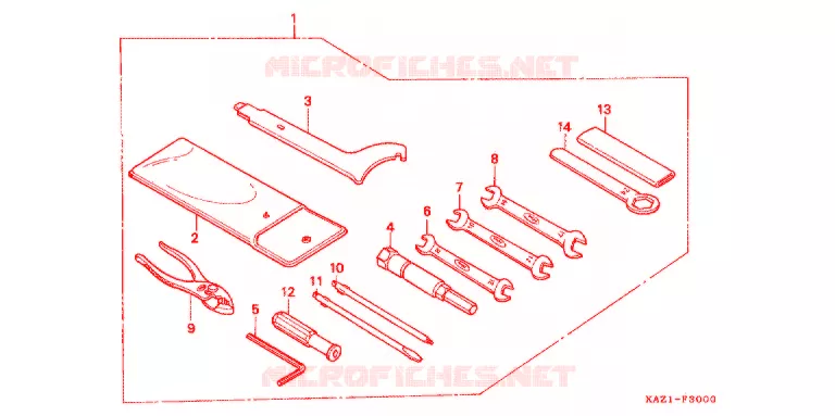 OUTIL Honda MOTO 250 CBR 1994  CBR250RRR_II