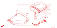 SELLE pour Honda CBR 600 RR RED de 2013