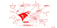 AUTOCOLLANTS (2) pour Honda CBR 600 RR TRICOLOR de 2014