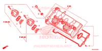 COUVRE CULASSE pour Honda CBR 600 RR BLACK, RED de 2014