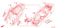 COUVERCLES LATERAUX pour Honda CBR 600 RR BLACK de 2016