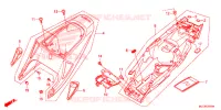 COUVERCLES LATERAUX pour Honda CBR 600 RR BLACK de 2016