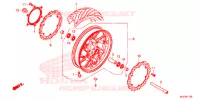 ROUE AVANT pour Honda CBR 650 F de 2015
