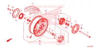 ROUE ARRIERE pour Honda CBR 650 F de 2015