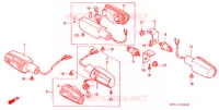 CLIGNOTANT pour Honda CB 400 SUPER FOUR BLACK de 1994