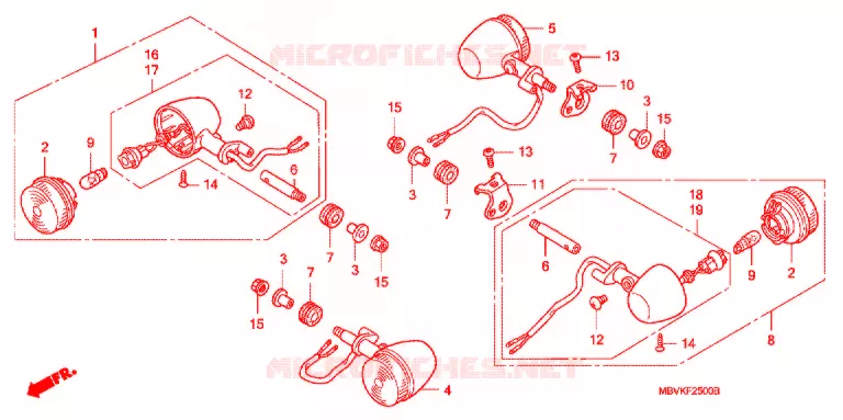CLIGNOTANT Honda MOTO 400 CB 2002  CB400SS2