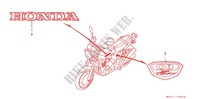 AUTOCOLLANTS pour Honda CB 400 FOUR With Speed warning light de 1998