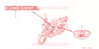 AUTOCOLLANTS pour Honda CB 400 FOUR de 1998